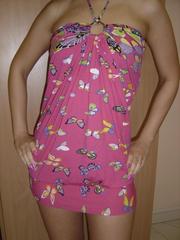 Продам яркое летнее котоновое платьице-туничку.