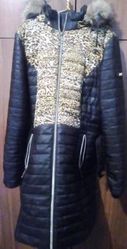 Куртка удлинённая женская зимняя 52 размера
