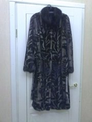 Продам шубу норковую, длинную, воротник соболь, р 46-48